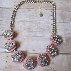 Loft Pink and Gold Statement Necklace